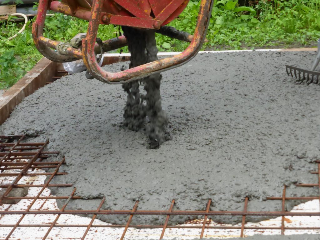 Betonvloer storten